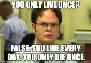 You Only Live Once (YOLO) Meme